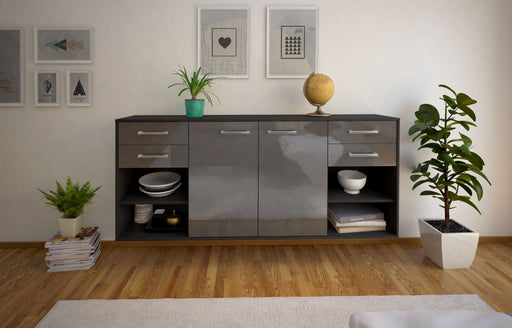 Sideboard Independence, Grau Front (180x79x35cm) - Stil.Zeit Möbel GmbH