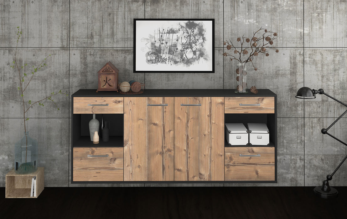 Sideboard Charleston, Pinie Front (180x79x35cm) - Stil.Zeit Möbel GmbH