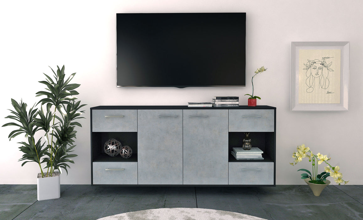 Sideboard Santa Clara, Beton Front (180x79x35cm) - Stil.Zeit Möbel GmbH