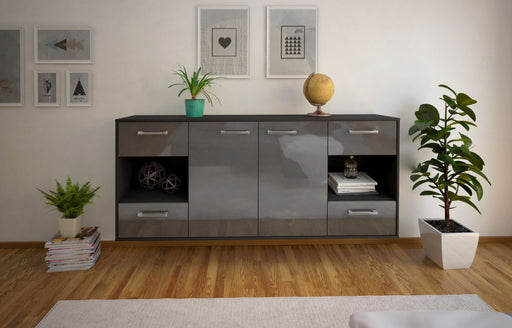 Sideboard Santa Clara, Grau Front (180x79x35cm) - Stil.Zeit Möbel GmbH