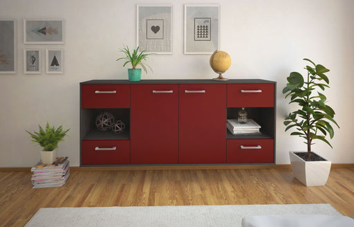 Sideboard Santa Clara, Bordeaux Front (180x79x35cm) - Stil.Zeit Möbel GmbH