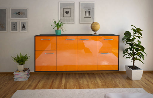 Sideboard Costa Mesa, Orange Front (180x79x35cm) - Stil.Zeit Möbel GmbH