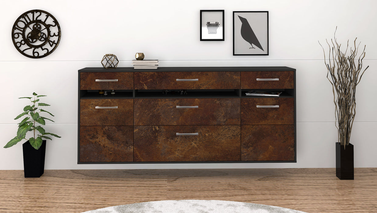 Sideboard Manchester, Rost Front (180x79x35cm) - Stil.Zeit Möbel GmbH