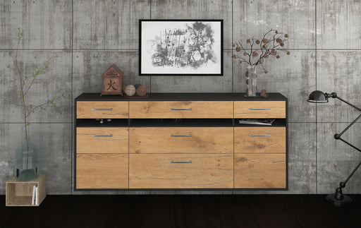 Sideboard Manchester, Eiche Front (180x79x35cm) - Stil.Zeit Möbel GmbH