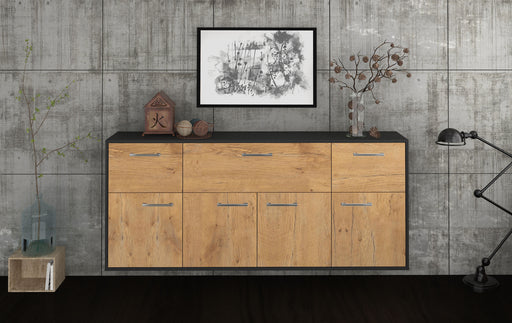 Sideboard Roseville, Eiche Front (180x79x35cm) - Stil.Zeit Möbel GmbH