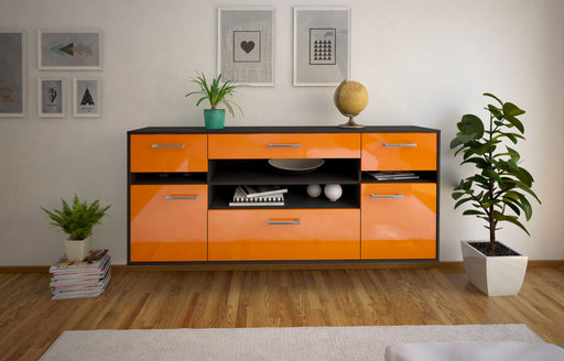 Sideboard Miramar, Orange Front (180x79x35cm) - Stil.Zeit Möbel GmbH