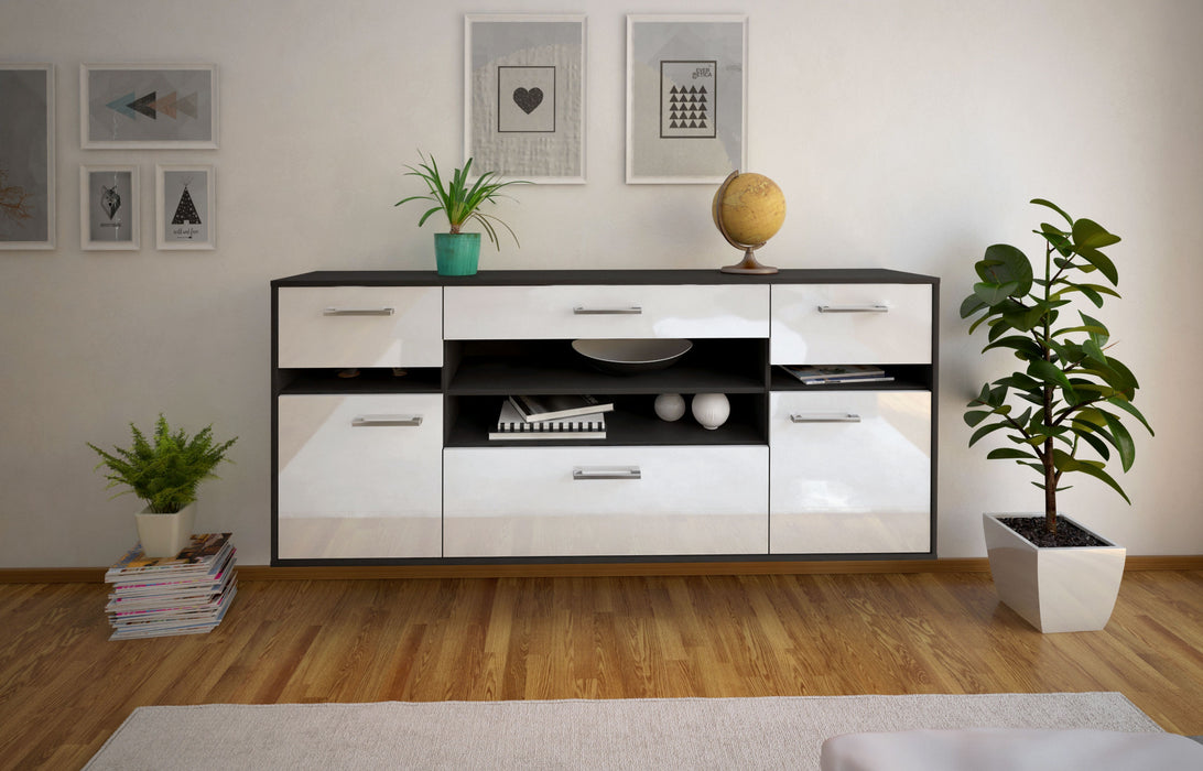 Sideboard Miramar, Weiß Front (180x79x35cm) - Stil.Zeit Möbel GmbH