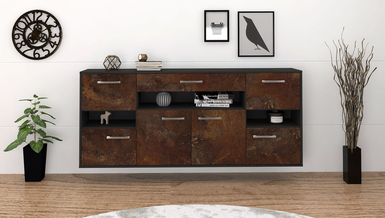 Sideboard Downey, Rost Front (180x79x35cm) - Stil.Zeit Möbel GmbH