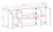 Sideboard Stamford, Rost Maß (180x79x35cm) - Dekati GmbH