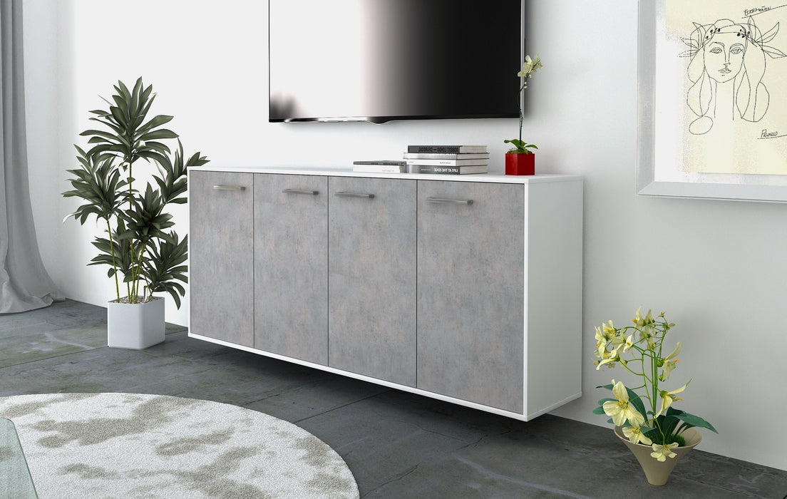 Sideboard Lakewood, Beton Seite (180x79x35cm) - Dekati GmbH