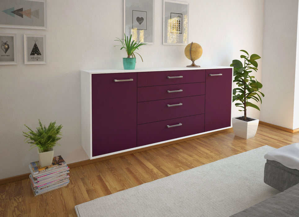 Sideboard Bridgeport, Lila Seite (180x79x35cm) - Dekati GmbH