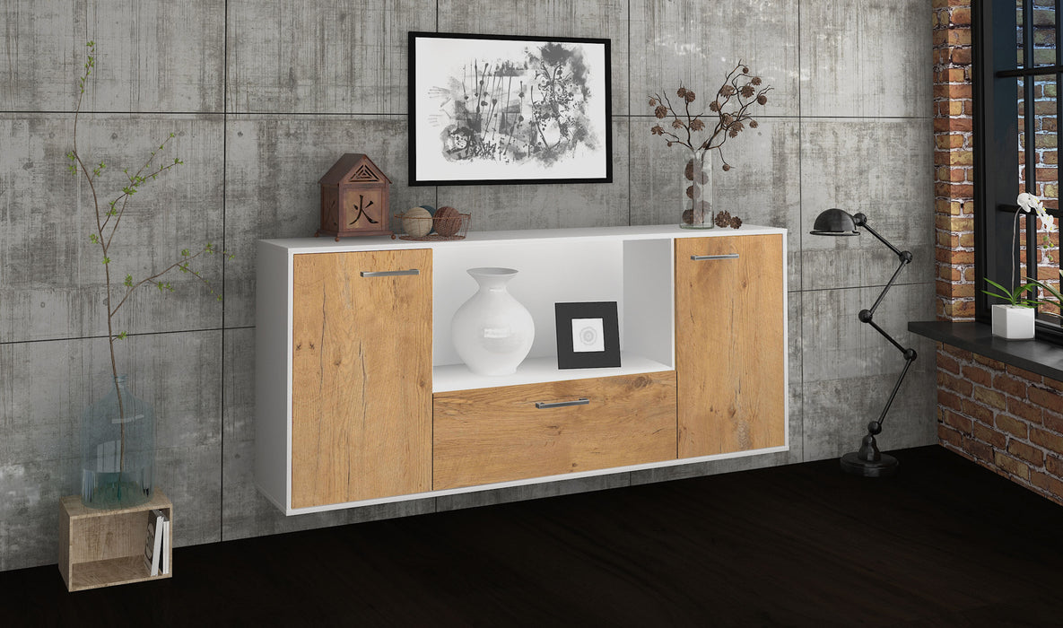 Sideboard Fort Collins, Eiche Seite (180x79x35cm) - Dekati GmbH