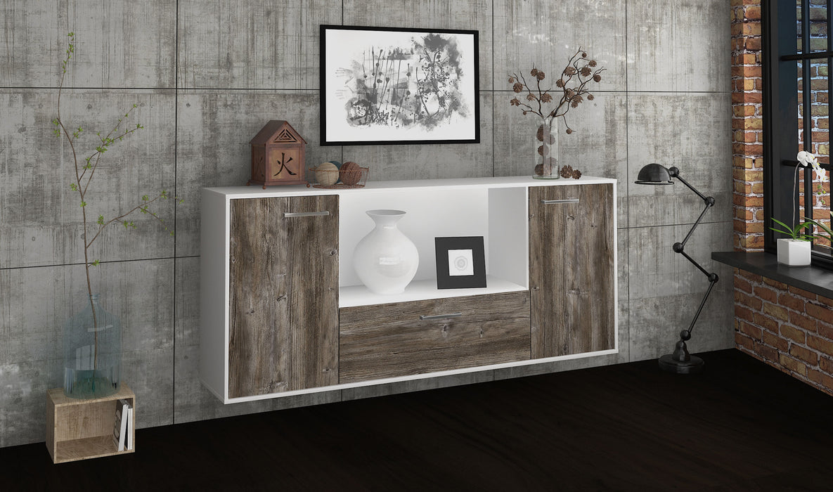 Sideboard Fort Collins, Treibholz Seite (180x79x35cm) - Dekati GmbH