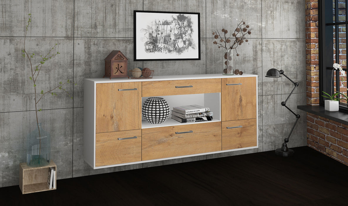 Sideboard East Los Angeles, Eiche Seite (180x79x35cm) - Dekati GmbH