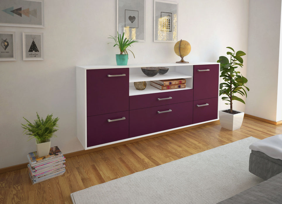 Sideboard Elk Grove, Lila Seite (180x79x35cm) - Dekati GmbH