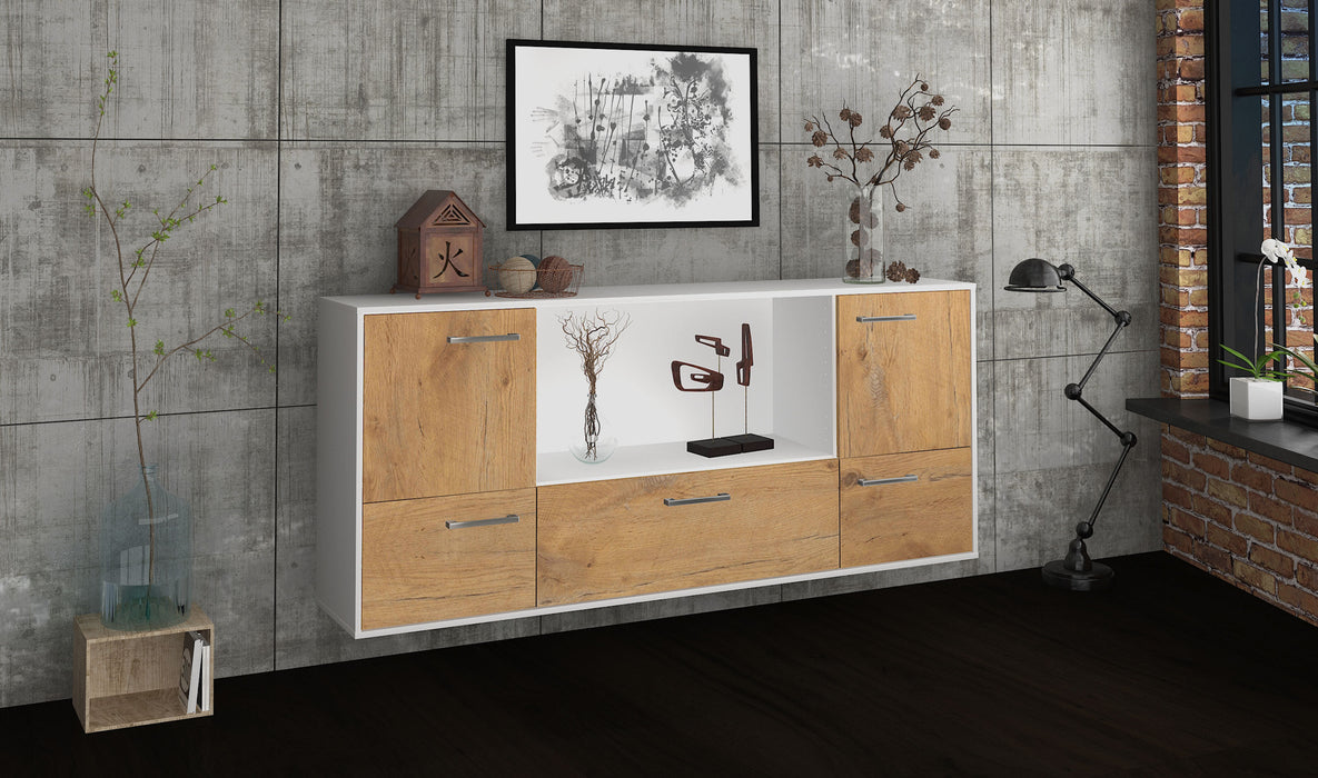 Sideboard Sunnyvale, Eiche Seite (180x79x35cm) - Dekati GmbH