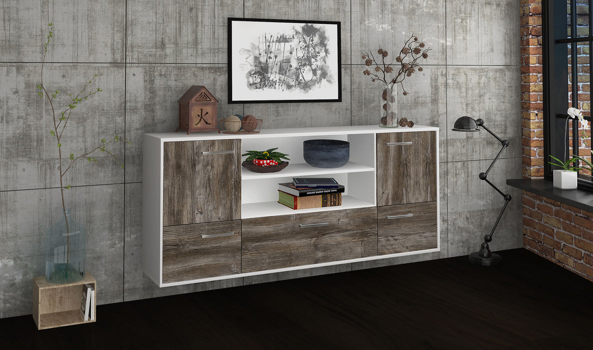 Sideboard Sterling Heights, Treibholz Seite (180x79x35cm) - Dekati GmbH