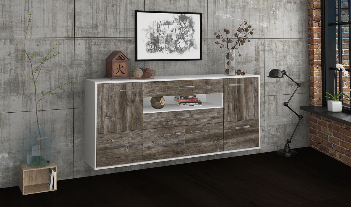 Sideboard McAllen, Treibholz Seite (180x79x35cm) - Dekati GmbH