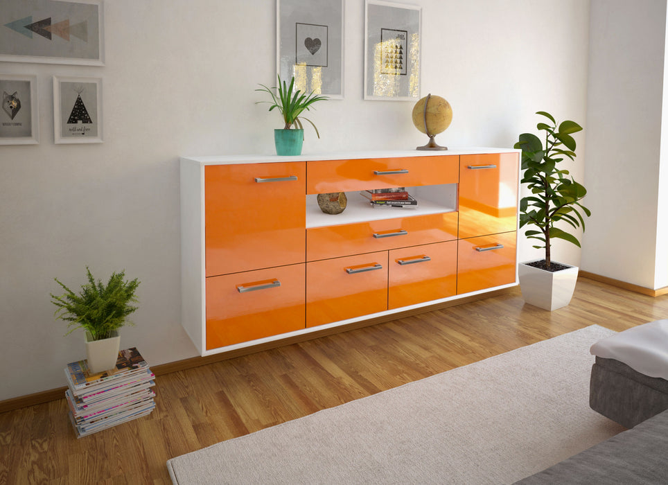 Sideboard McAllen, Orange Seite (180x79x35cm) - Dekati GmbH
