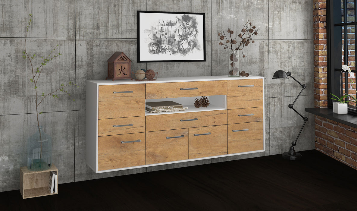 Sideboard Coral Springs, Eiche Seite (180x79x35cm) - Dekati GmbH