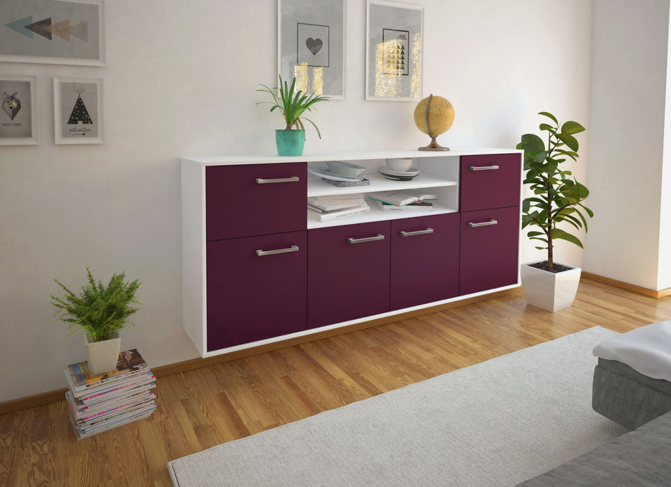 Sideboard Cedar Rapids, Lila Seite (180x79x35cm) - Dekati GmbH