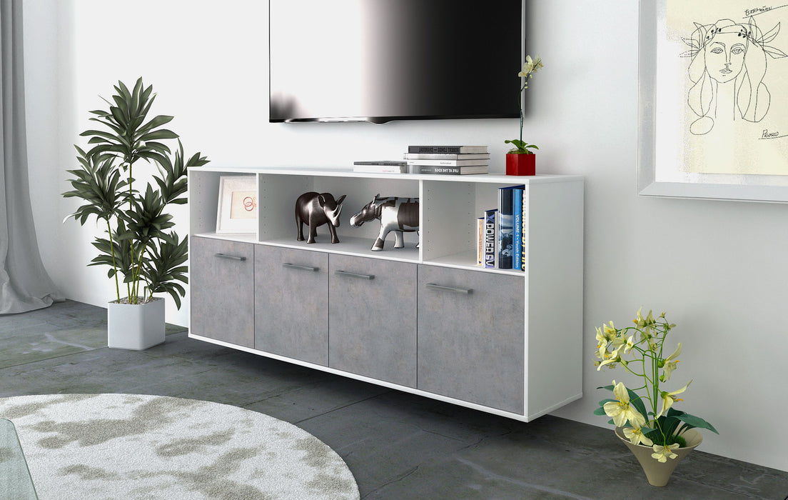 Sideboard Columbia, Beton Seite (180x79x35cm) - Dekati GmbH