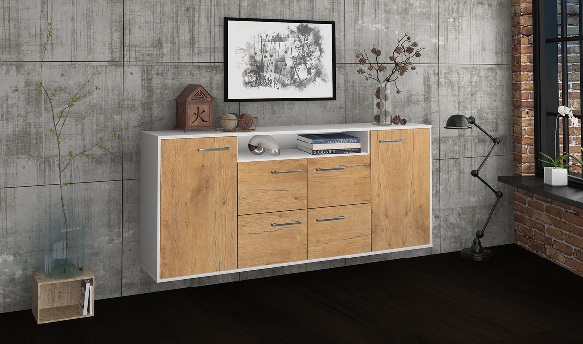 Sideboard Carrollton, Eiche Seite (180x79x35cm) - Dekati GmbH