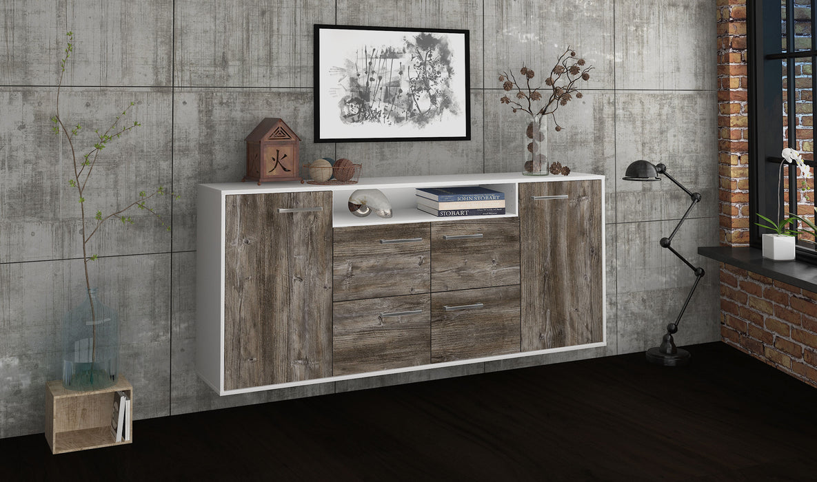 Sideboard Carrollton, Treibholz Seite (180x79x35cm) - Dekati GmbH