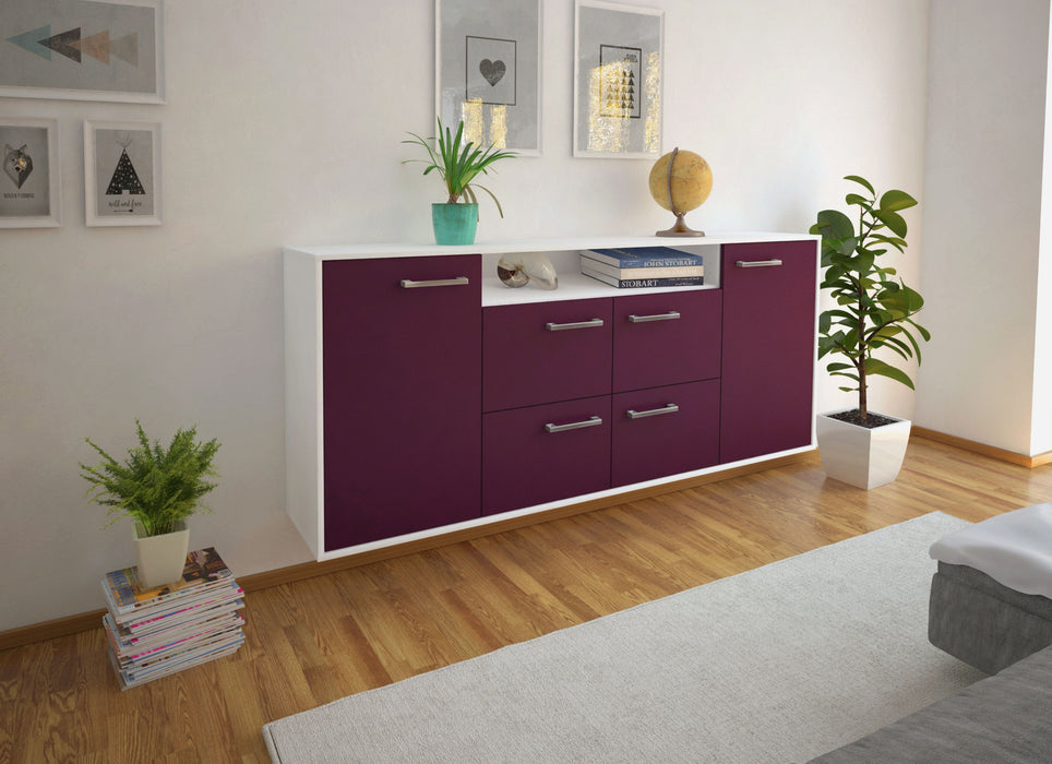 Sideboard Carrollton, Lila Seite (180x79x35cm) - Dekati GmbH