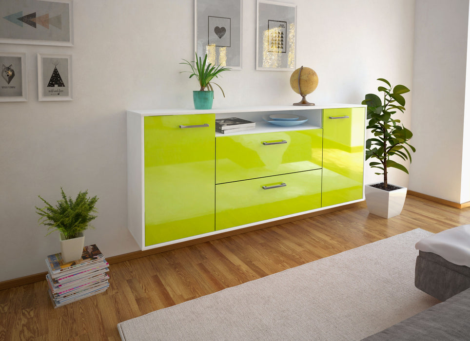 Sideboard Thousand Oaks, Gruen Seite (180x79x35cm) - Dekati GmbH