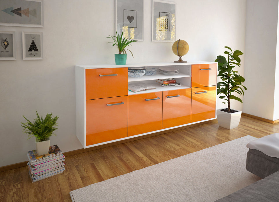 Sideboard Topeka, Orange Seite (180x79x35cm) - Dekati GmbH