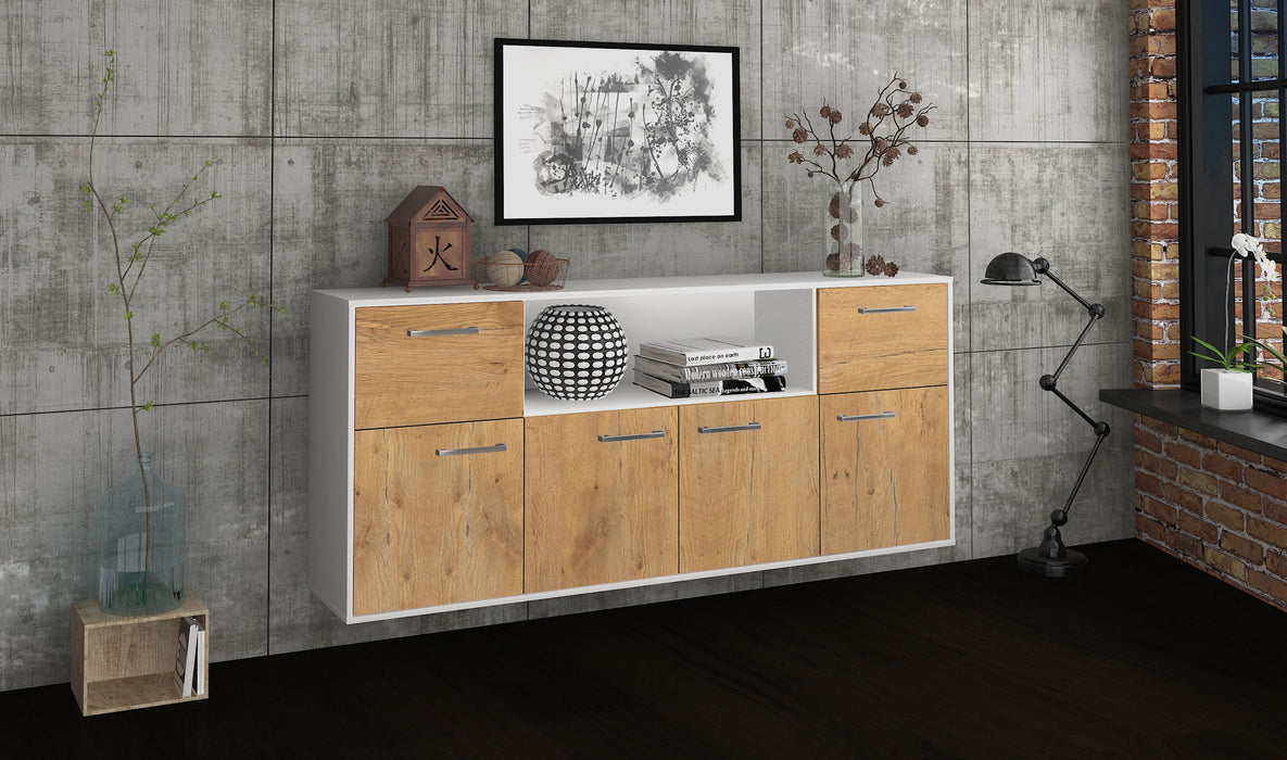 Sideboard West Valley City, Eiche Seite (180x79x35cm) - Dekati GmbH