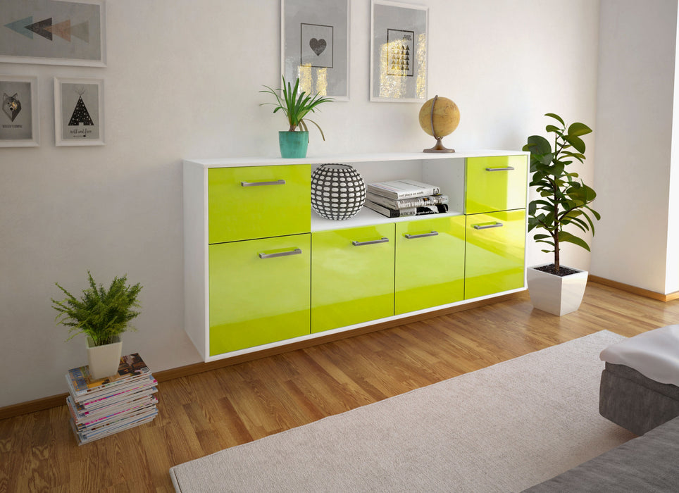 Sideboard West Valley City, Gruen Seite (180x79x35cm) - Dekati GmbH