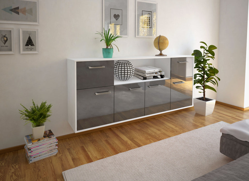 Sideboard West Valley City, Grau Seite (180x79x35cm) - Dekati GmbH