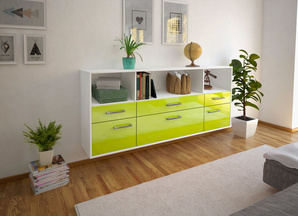 Sideboard Cary, Gruen Seite (180x79x35cm) - Dekati GmbH