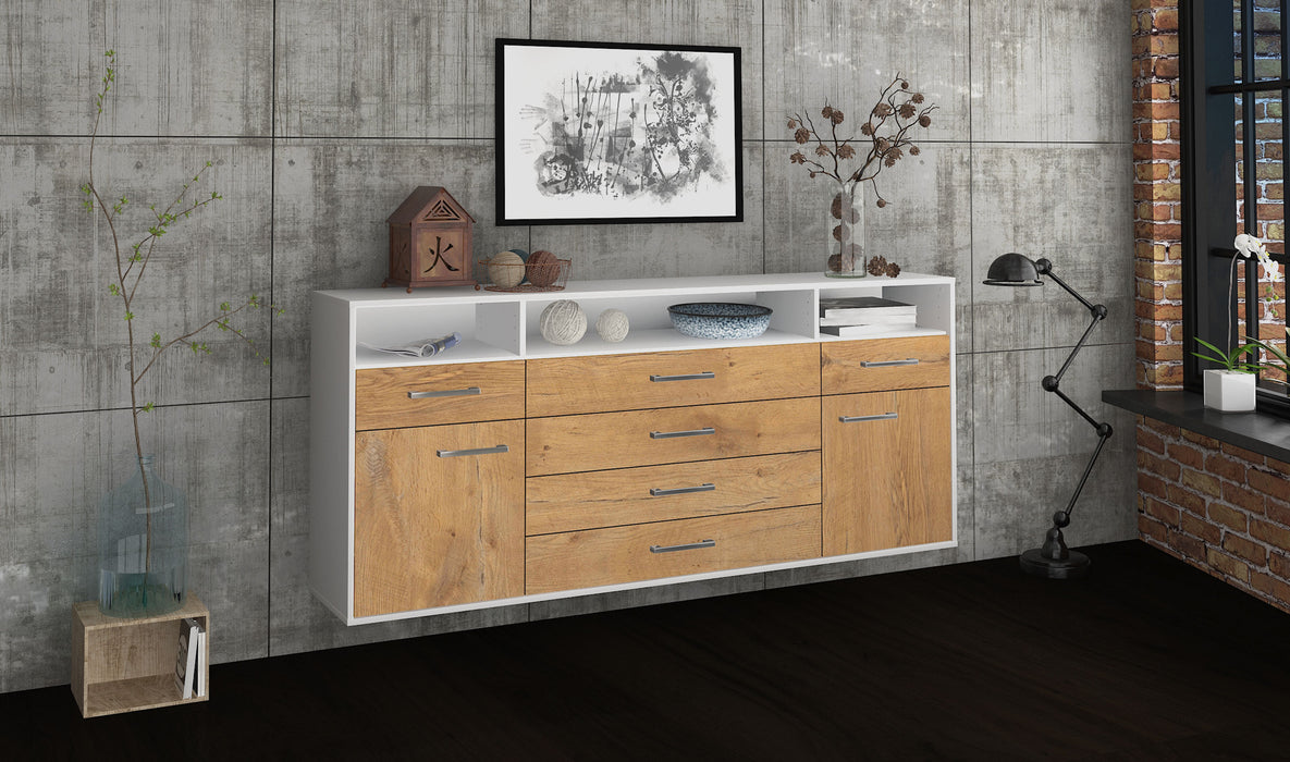 Sideboard Bellevue, Eiche Seite (180x79x35cm) - Dekati GmbH