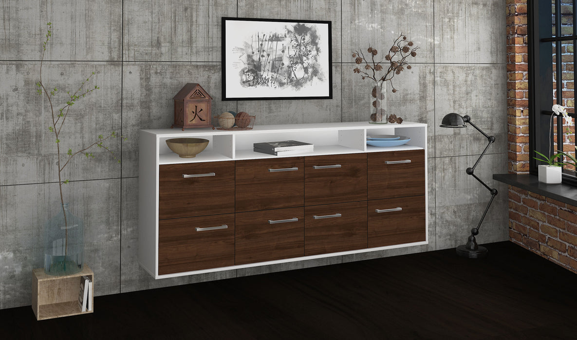 Sideboard Concord, Walnuss Seite (180x79x35cm) - Dekati GmbH