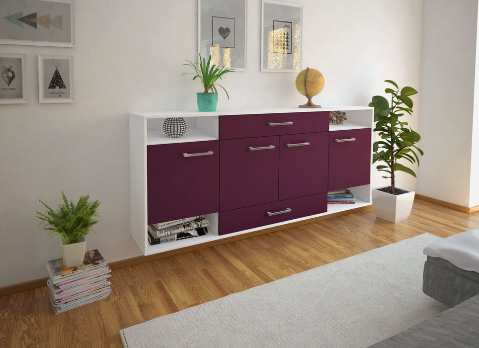 Sideboard Evansville, Lila Seite (180x79x35cm) - Dekati GmbH