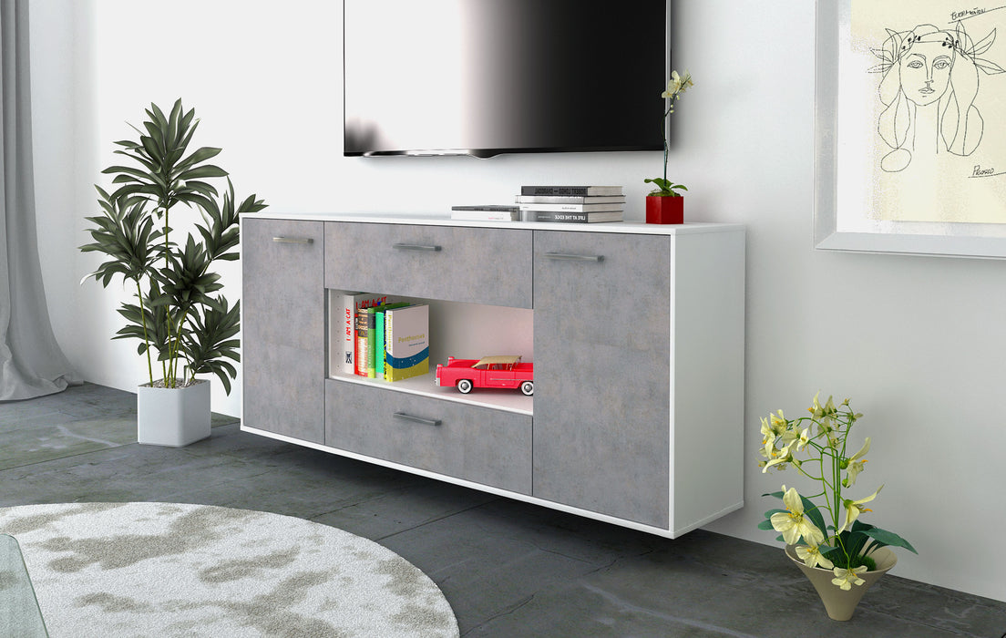 Sideboard Denton, Beton Seite (180x79x35cm) - Dekati GmbH