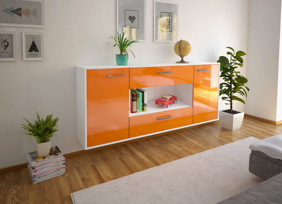 Sideboard Denton, Orange Seite (180x79x35cm) - Dekati GmbH