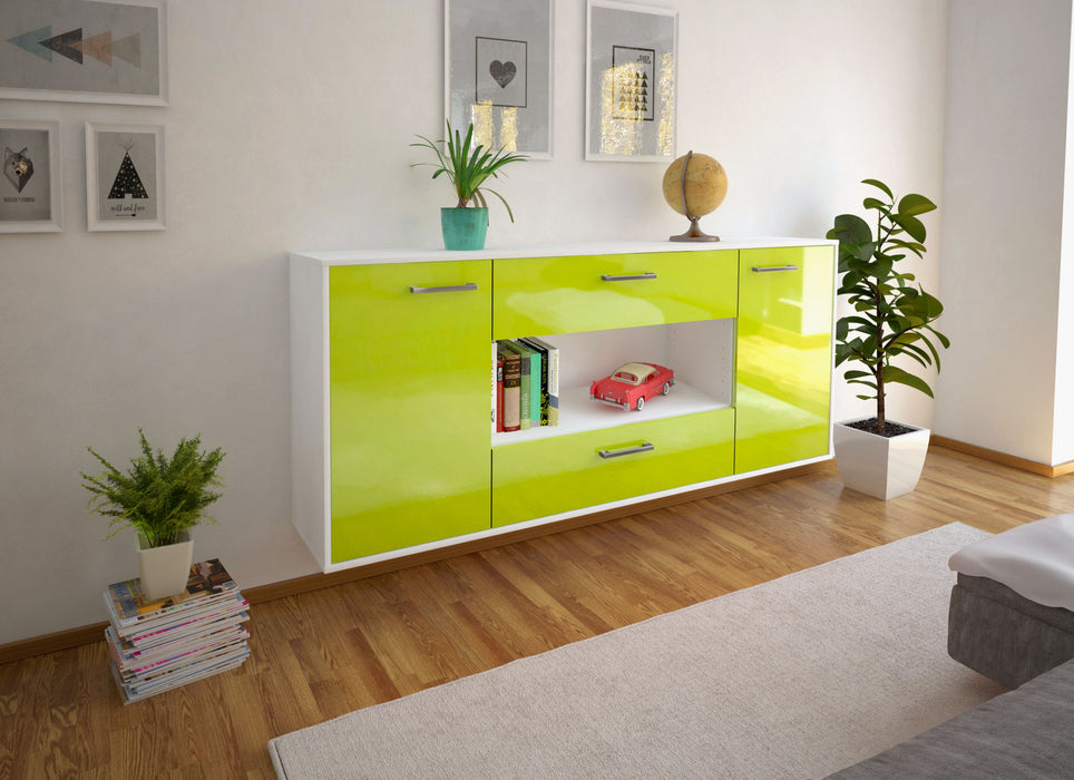 Sideboard Denton, Gruen Seite (180x79x35cm) - Dekati GmbH