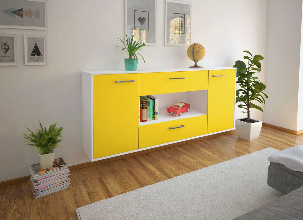 Sideboard Denton, Gelb Seite (180x79x35cm) - Dekati GmbH