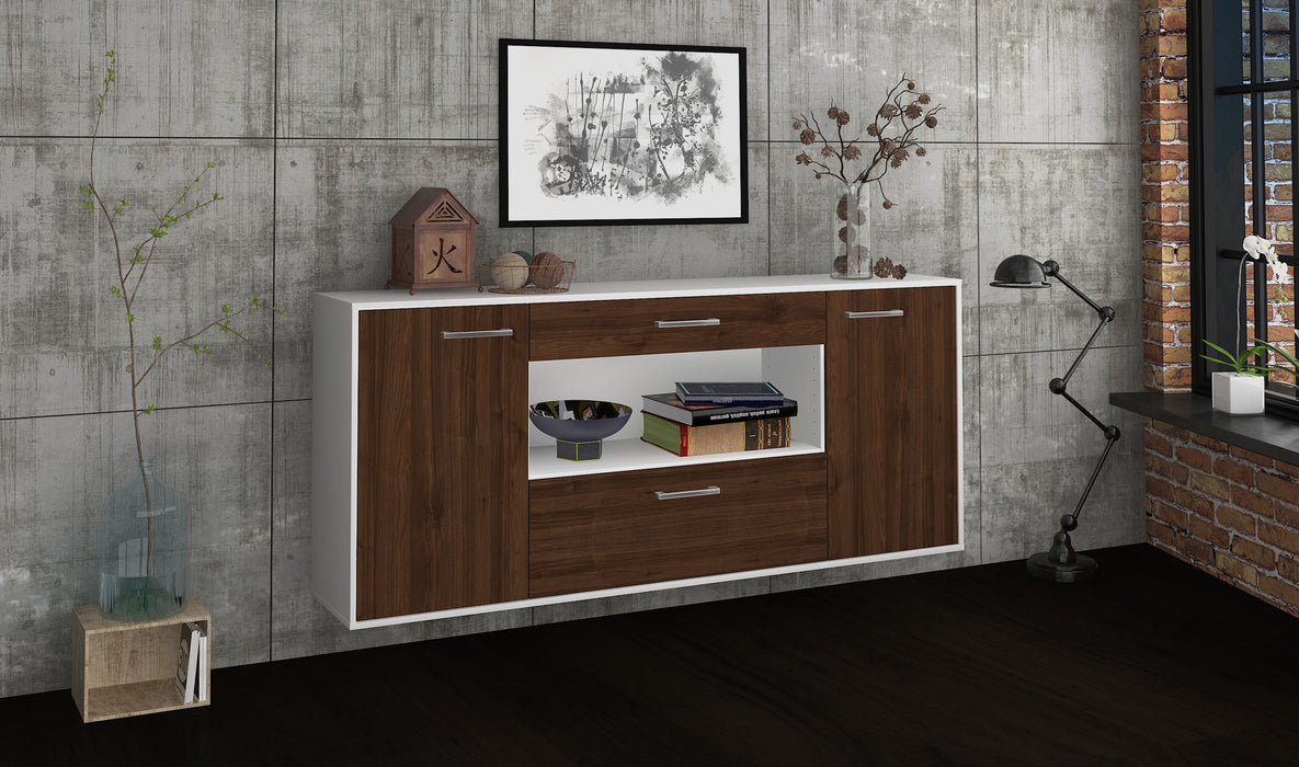 Sideboard Ann Arbor, Walnuss Seite (180x79x35cm) - Dekati GmbH