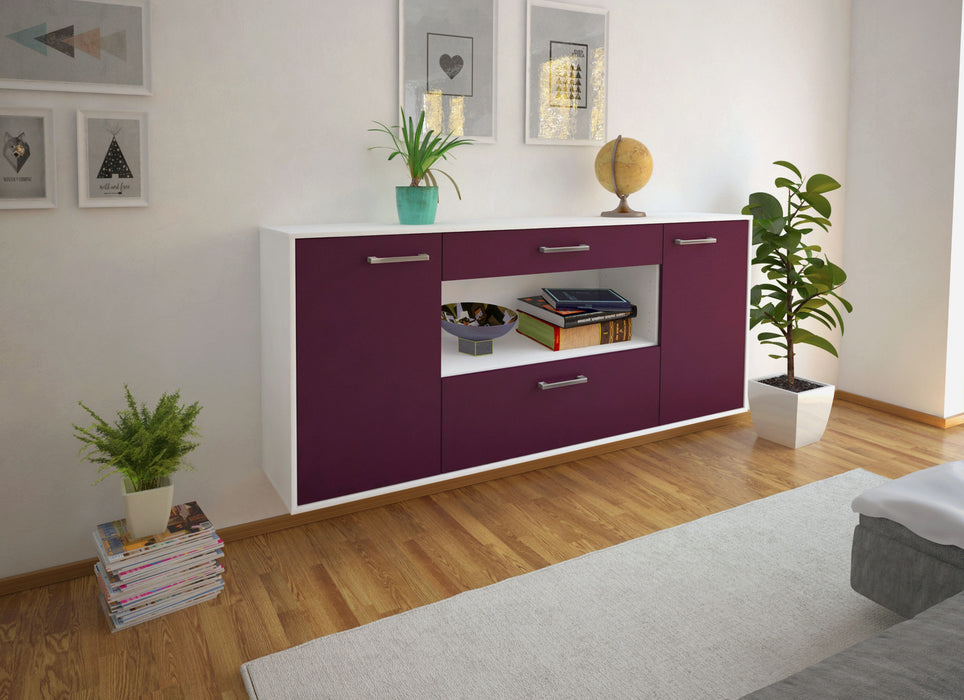 Sideboard Ann Arbor, Lila Seite (180x79x35cm) - Dekati GmbH