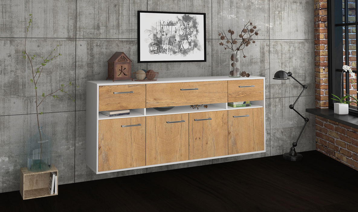 Sideboard Gainesville, Eiche Seite (180x79x35cm) - Dekati GmbH