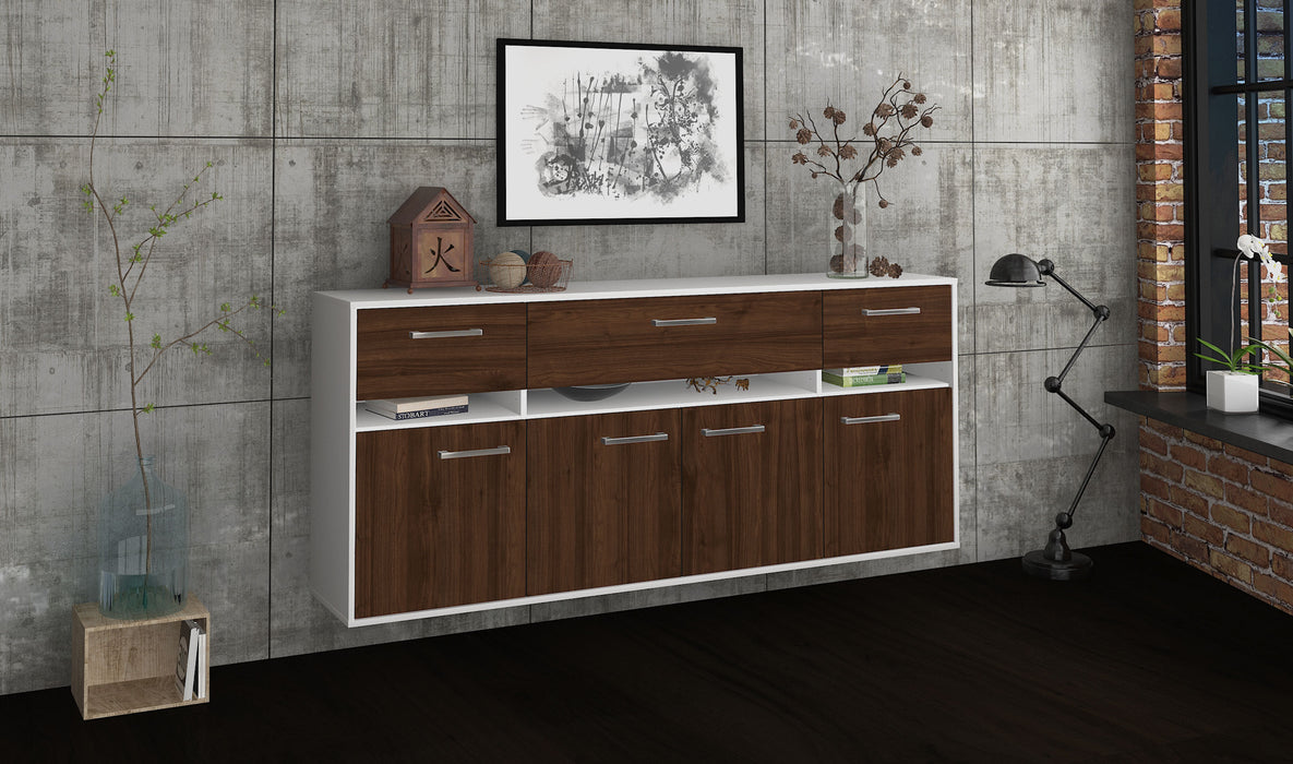 Sideboard Gainesville, Walnuss Seite (180x79x35cm) - Dekati GmbH