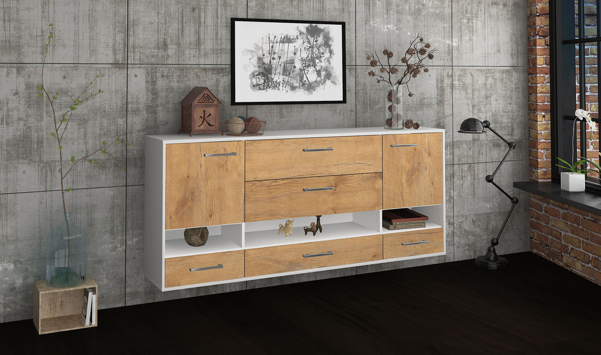 Sideboard Lafayette, Eiche Seite (180x79x35cm) - Dekati GmbH