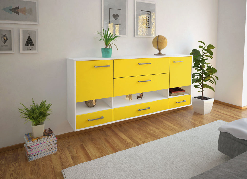 Sideboard Lafayette, Gelb Seite (180x79x35cm) - Dekati GmbH