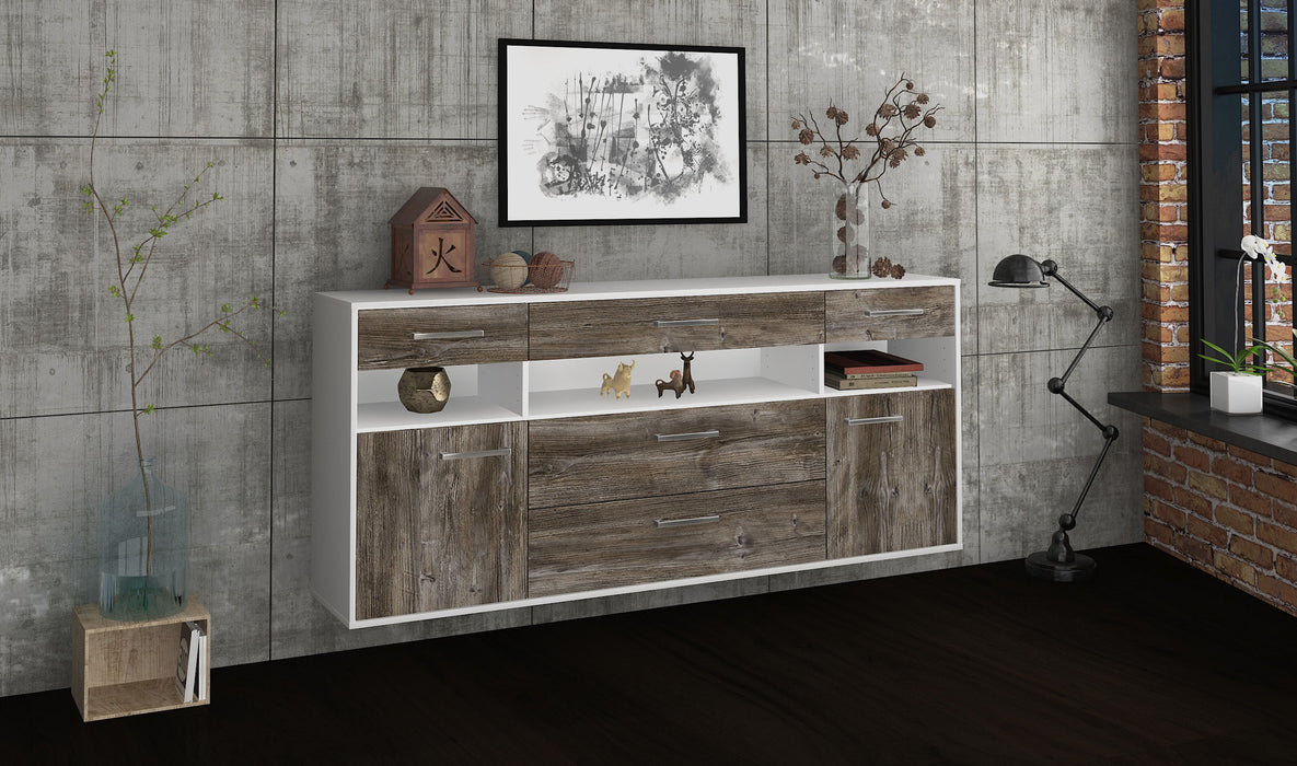 Sideboard Inglewood, Treibholz Seite (180x79x35cm) - Dekati GmbH