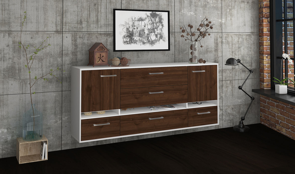 Sideboard Athens, Walnuss Seite (180x79x35cm) - Dekati GmbH